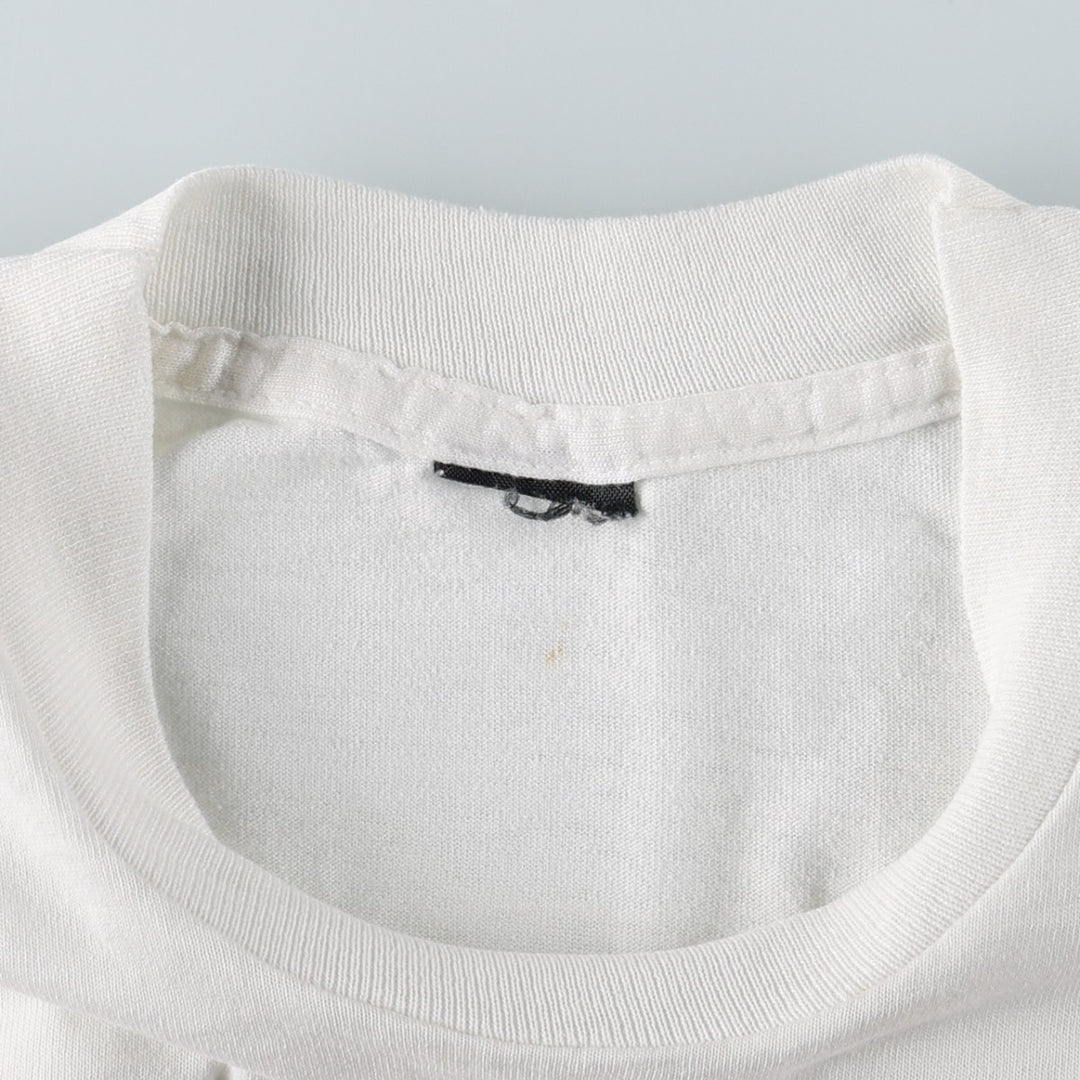 80'S printed T-shirt, women's size S equivalent, vintage. unclear white type Vintage Second Hand