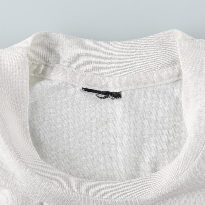 80'S printed T-shirt, women's size S equivalent, vintage. unclear white type Vintage Second Hand