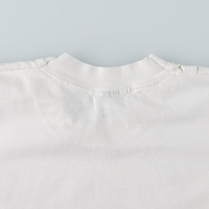 80'S printed T-shirt, women's size S equivalent, vintage. unclear white type Vintage Second Hand