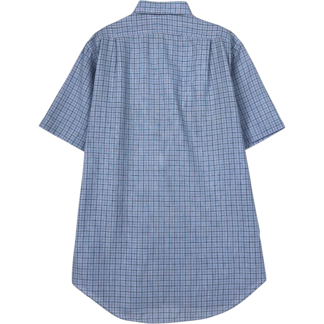 Levi's LEVI STRAUSS & CO. Short-Sleeve Check Shirt, Men's Size S (approx.) unclear blue type Vintage Second Hand