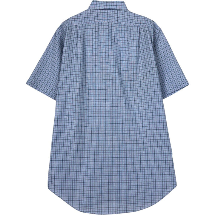 Levi's LEVI STRAUSS & CO. Short-Sleeve Check Shirt, Men's Size S (approx.) unclear blue type Vintage Second Hand