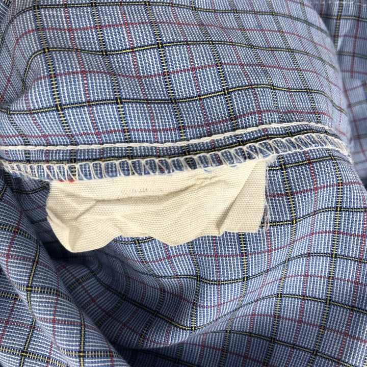 Levi's LEVI STRAUSS & CO. Short-Sleeve Check Shirt, Men's Size S (approx.) unclear blue type Vintage Second Hand