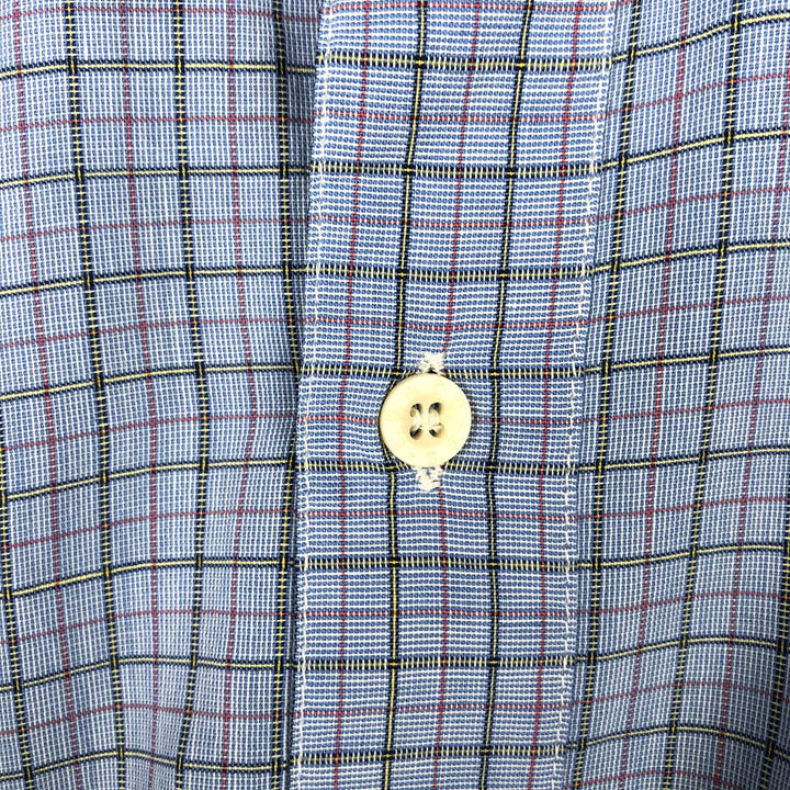 Levi's LEVI STRAUSS & CO. Short-Sleeve Check Shirt, Men's Size S (approx.) unclear blue type Vintage Second Hand
