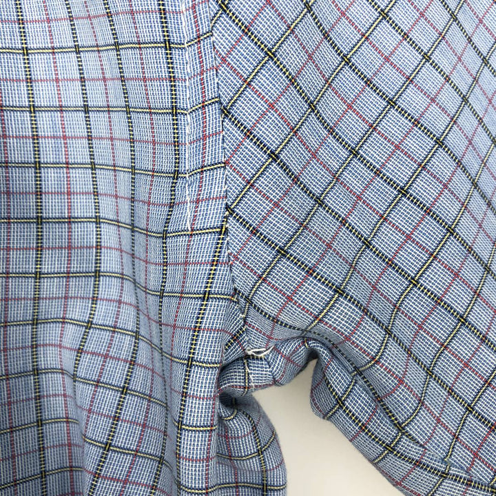 Levi's LEVI STRAUSS & CO. Short-Sleeve Check Shirt, Men's Size S (approx.) unclear blue type Vintage Second Hand