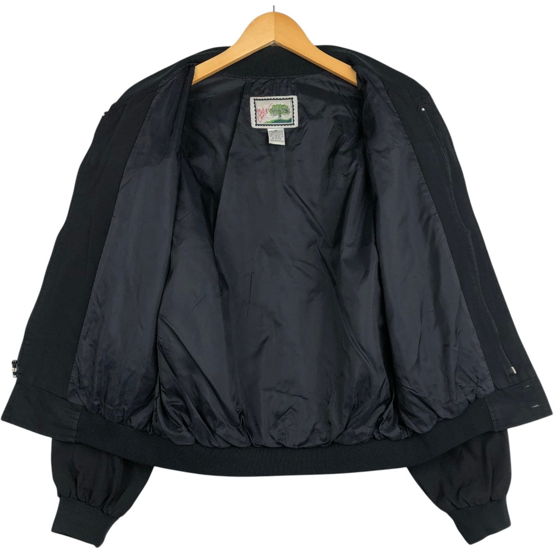 80s-90'S Oak Crest Derby Jacket, Cup Shoulder Jacket, Men's Size M (Equivalent), Vintage cotton black type Vintage Second Hand