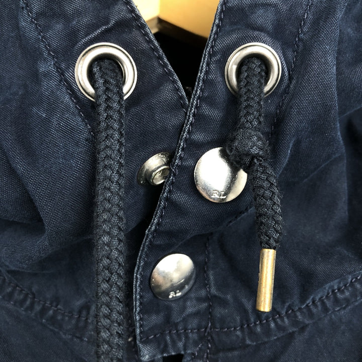 Ralph Lauren POLO RALPH LAUREN cotton hoodie, men's size XXL cotton navy blue type Vintage Second Hand