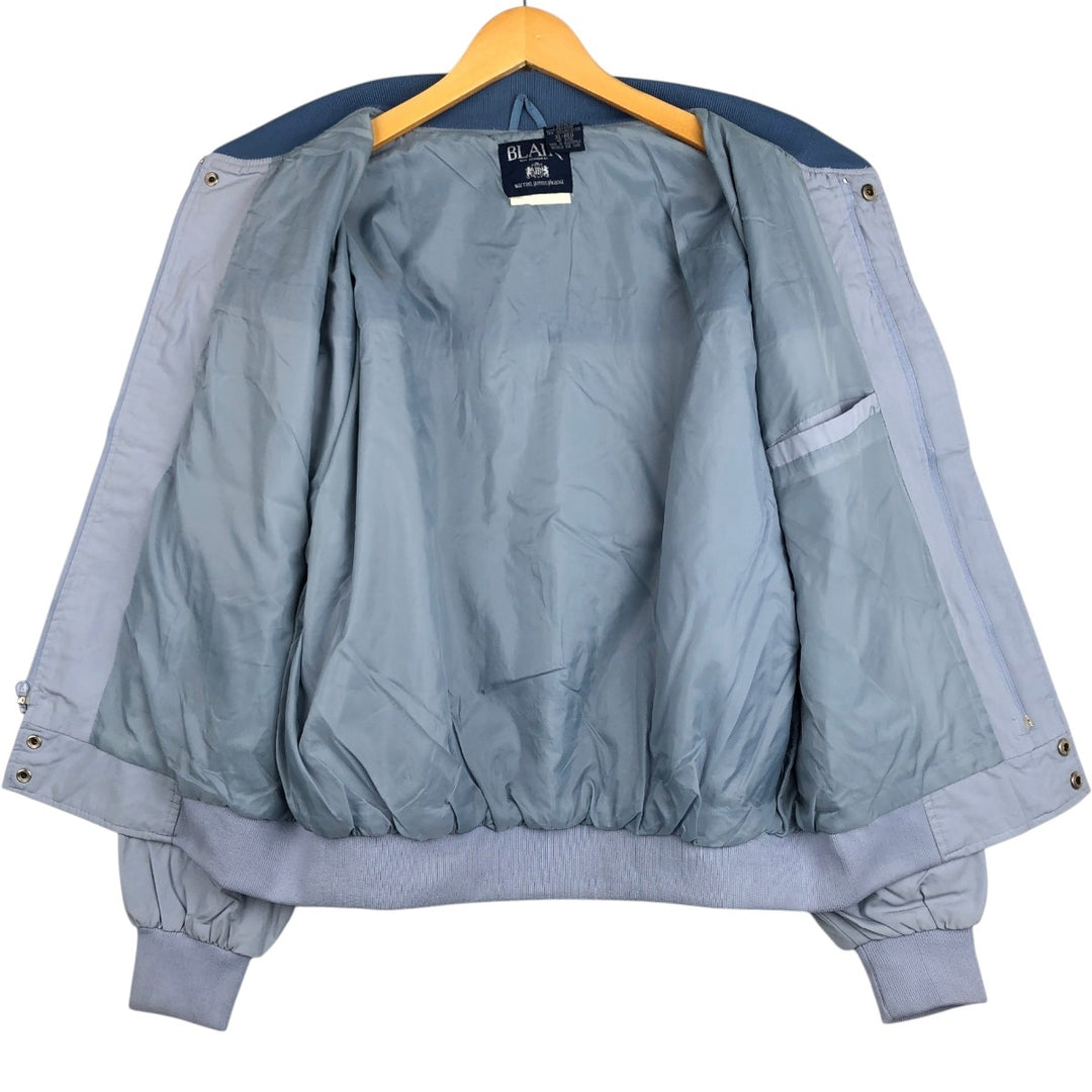 90'S BLAIR Two-Tone Derby Jacket Cup Shoulder Jacket Men's XL Equivalent Vintage cotton Blue type light blue Vintage Second Hand