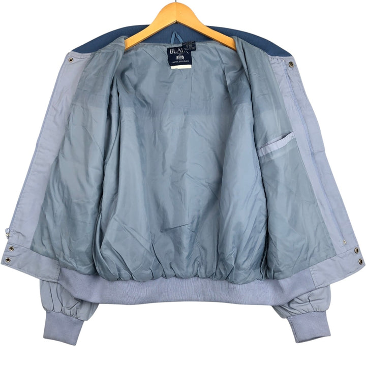90'S BLAIR Two-Tone Derby Jacket Cup Shoulder Jacket Men's XL Equivalent Vintage cotton Blue type light blue Vintage Second Hand