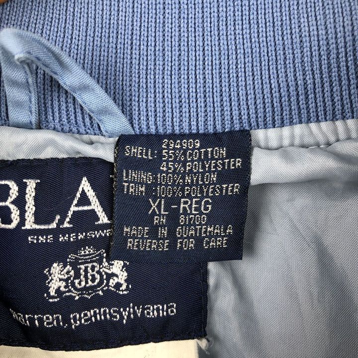 90'S BLAIR Two-Tone Derby Jacket Cup Shoulder Jacket Men's XL Equivalent Vintage cotton Blue type light blue Vintage Second Hand