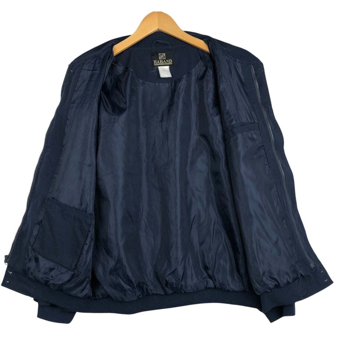 Haband Derby Jacket Cup Shoulder Jacket Men's XL equivalent unclear navy blue type Vintage Second Hand