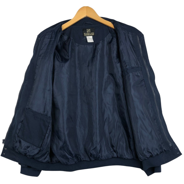 Haband Derby Jacket Cup Shoulder Jacket Men's XL equivalent unclear navy blue type Vintage Second Hand