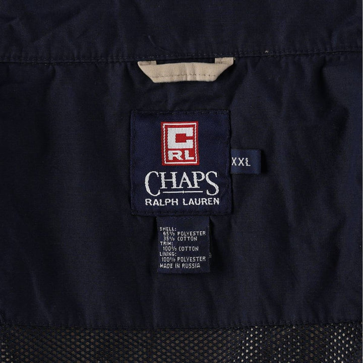 Ralph Lauren CHAPS windbreaker, men's size XXL polyester Beige type Vintage Second Hand
