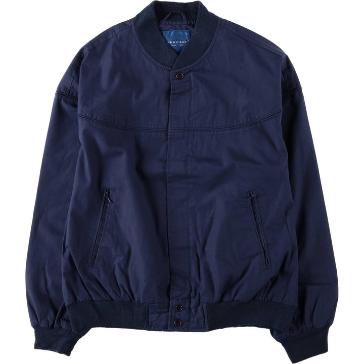 80s-90'S Town Craft Derby Jacket Cup Shoulder Jacket Men's Size L cotton navy blue type Vintage Second Hand
