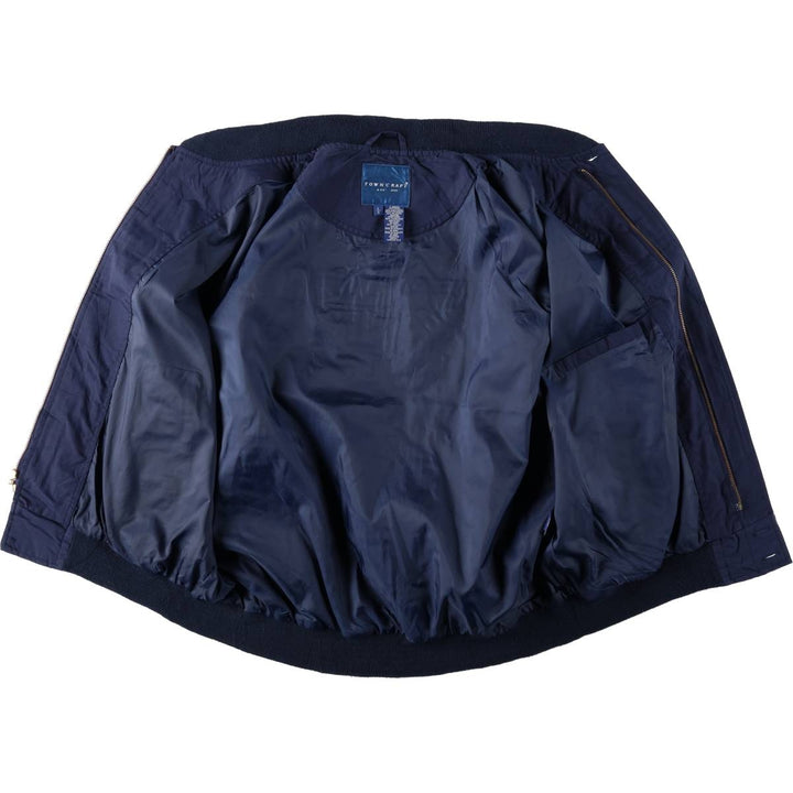80s-90'S Town Craft Derby Jacket Cup Shoulder Jacket Men's Size L cotton navy blue type Vintage Second Hand