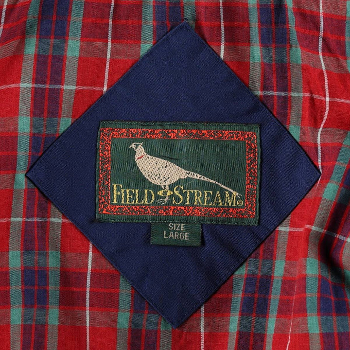 90'S FIELD AND STREAM Derby Jacket Cup Shoulder Jacket Men's Size L polyester navy blue type Vintage Second Hand