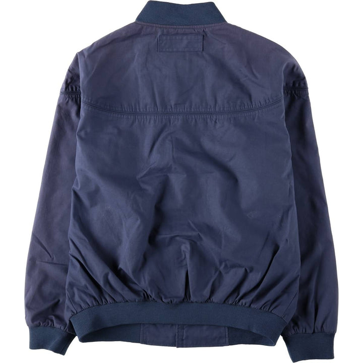 Windbreaker Derby Jacket Cup Shoulder Jacket Men's XL unclear navy blue type Vintage Second Hand