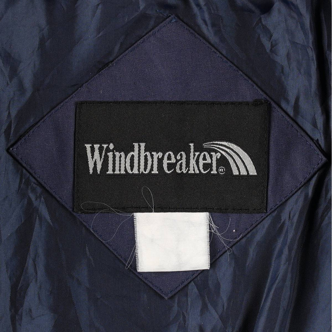 Windbreaker Derby Jacket Cup Shoulder Jacket Men's XL unclear navy blue type Vintage Second Hand