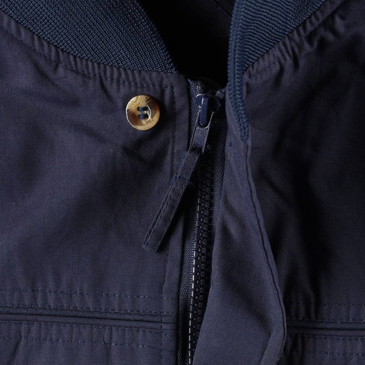 Windbreaker Derby Jacket Cup Shoulder Jacket Men's XL unclear navy blue type Vintage Second Hand