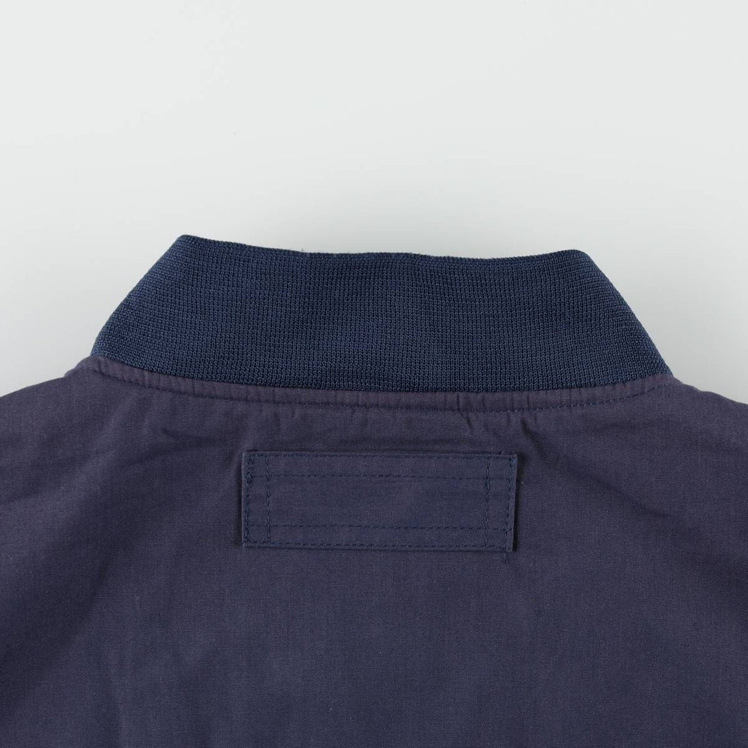 Windbreaker Derby Jacket Cup Shoulder Jacket Men's XL unclear navy blue type Vintage Second Hand
