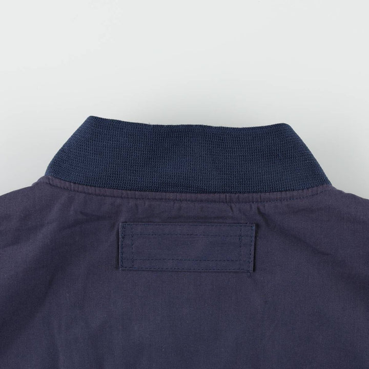 Windbreaker Derby Jacket Cup Shoulder Jacket Men's XL unclear navy blue type Vintage Second Hand