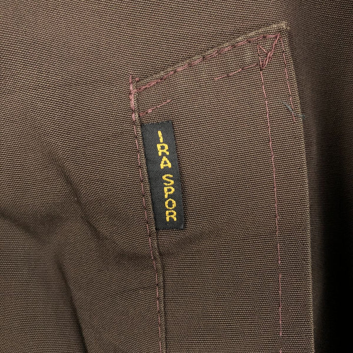 IRA SPOR Reversible Zip-Up Jacket, Size 52 (Men's XXL equivalent), Vintage unclear ocher yellow type Vintage Second Hand