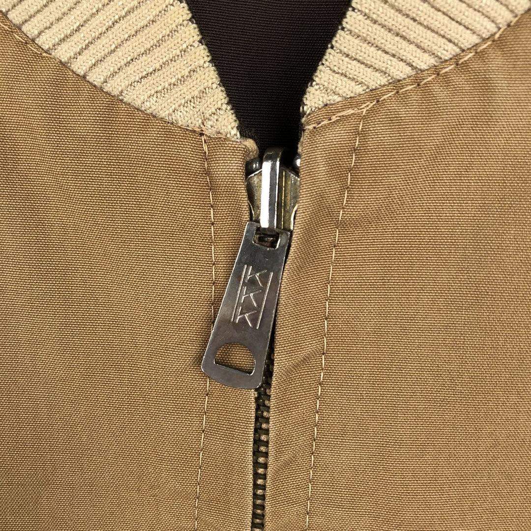 IRA SPOR Reversible Zip-Up Jacket, Size 52 (Men's XXL equivalent), Vintage unclear ocher yellow type Vintage Second Hand