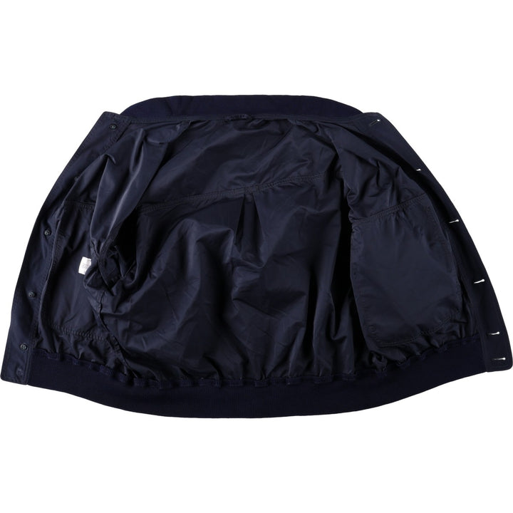 forall Blouson, Italian-made, Men's XL equivalent, Vintage polyester navy blue type Vintage Second Hand