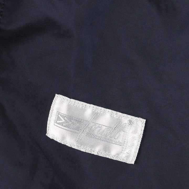 forall Blouson, Italian-made, Men's XL equivalent, Vintage polyester navy blue type Vintage Second Hand