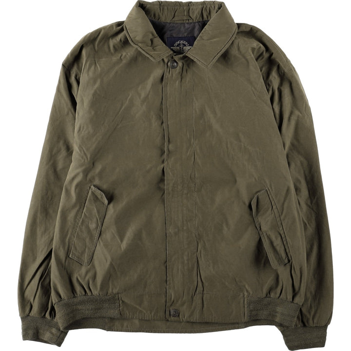 Dockers collared blouson, men's size XL. polyester Khaki type Vintage Second Hand