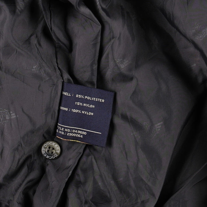 Dockers collared blouson, men's size XL. polyester Khaki type Vintage Second Hand