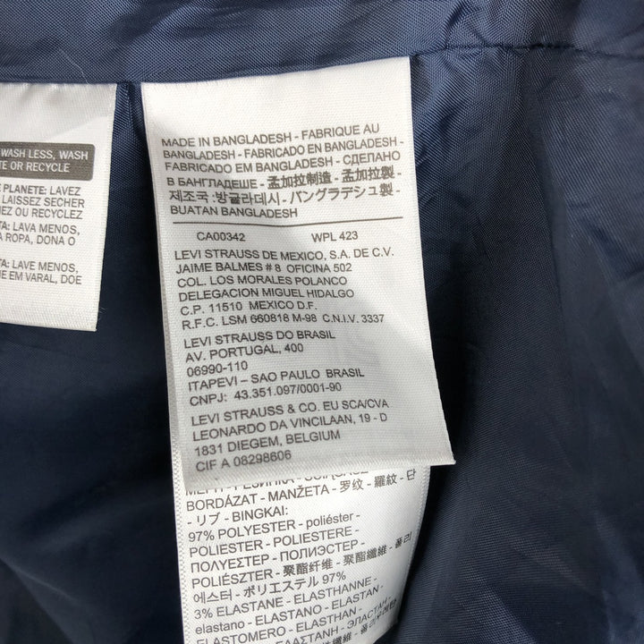 Levi's cotton blouson, men's size S (approx.) cotton navy blue type Vintage Second Hand