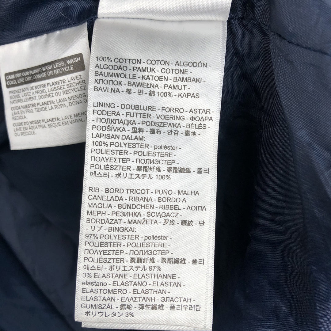 Levi's cotton blouson, men's size S (approx.) cotton navy blue type Vintage Second Hand
