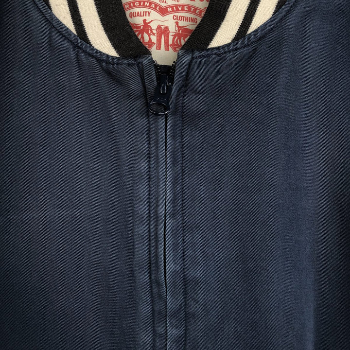 Levi's cotton blouson, men's size S (approx.) cotton navy blue type Vintage Second Hand