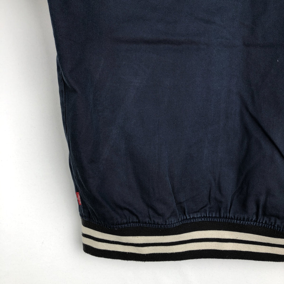 Levi's cotton blouson, men's size S (approx.) cotton navy blue type Vintage Second Hand