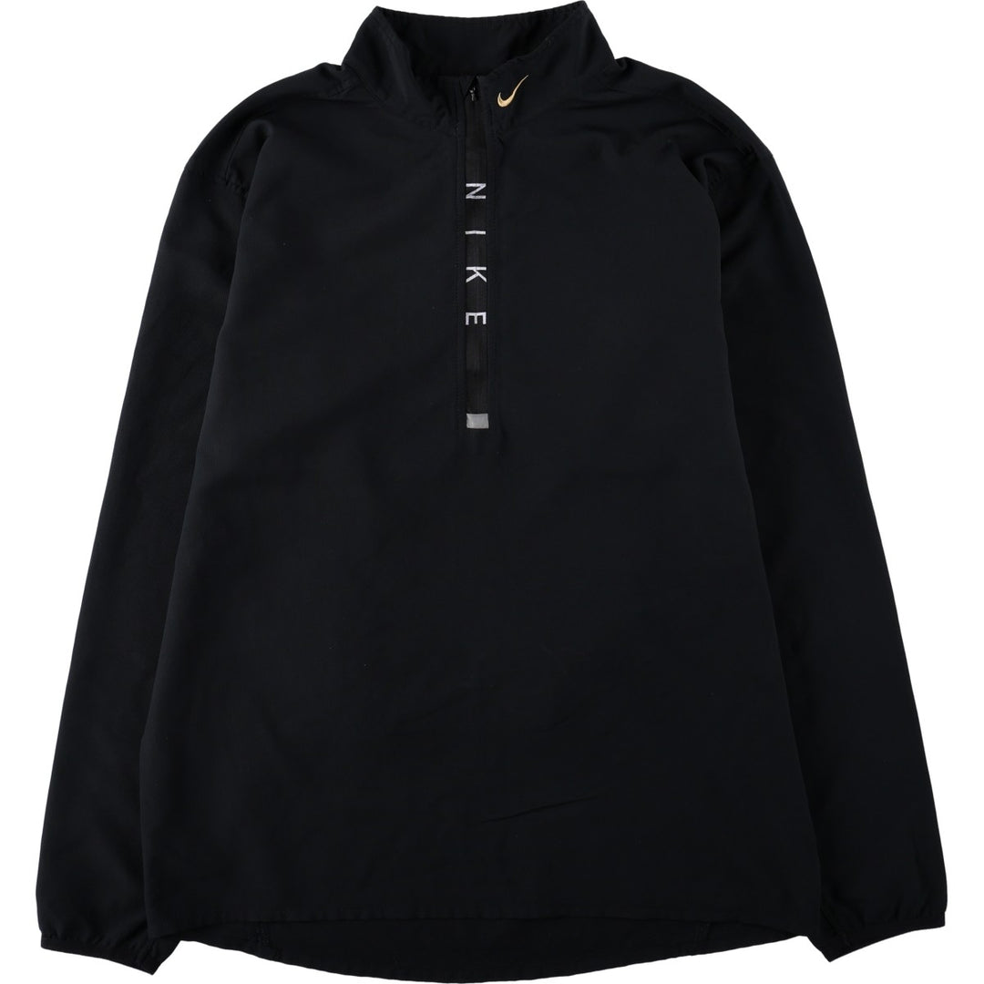 Nike windbreaker, men's size L polyester black type Vintage Second Hand
