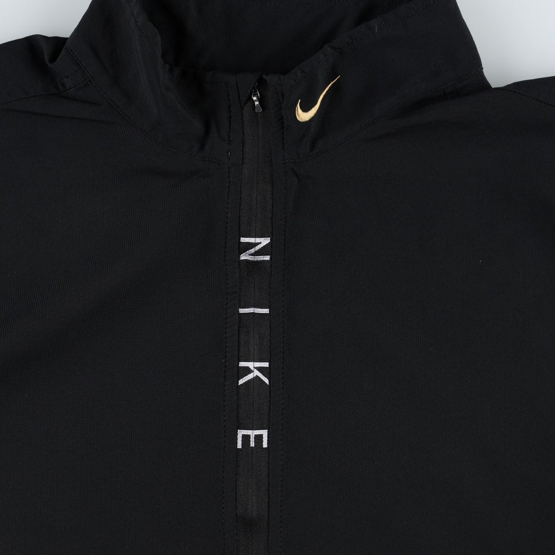 Nike windbreaker, men's size L polyester black type Vintage Second Hand