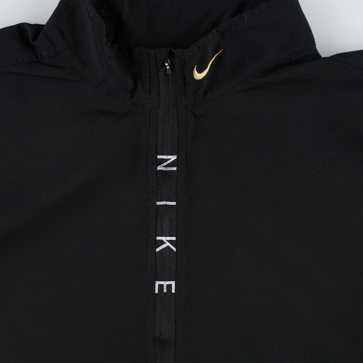 Nike windbreaker, men's size L polyester black type Vintage Second Hand