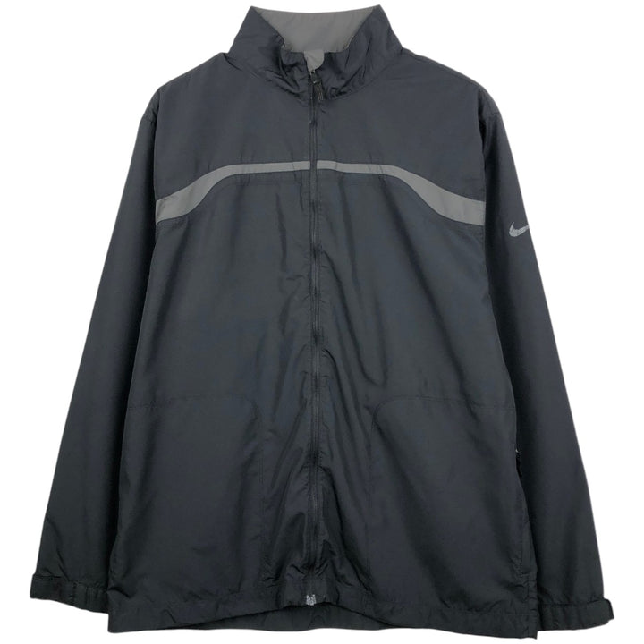 Nike Golf Windbreaker, Men's Size L polyester black type Vintage Second Hand