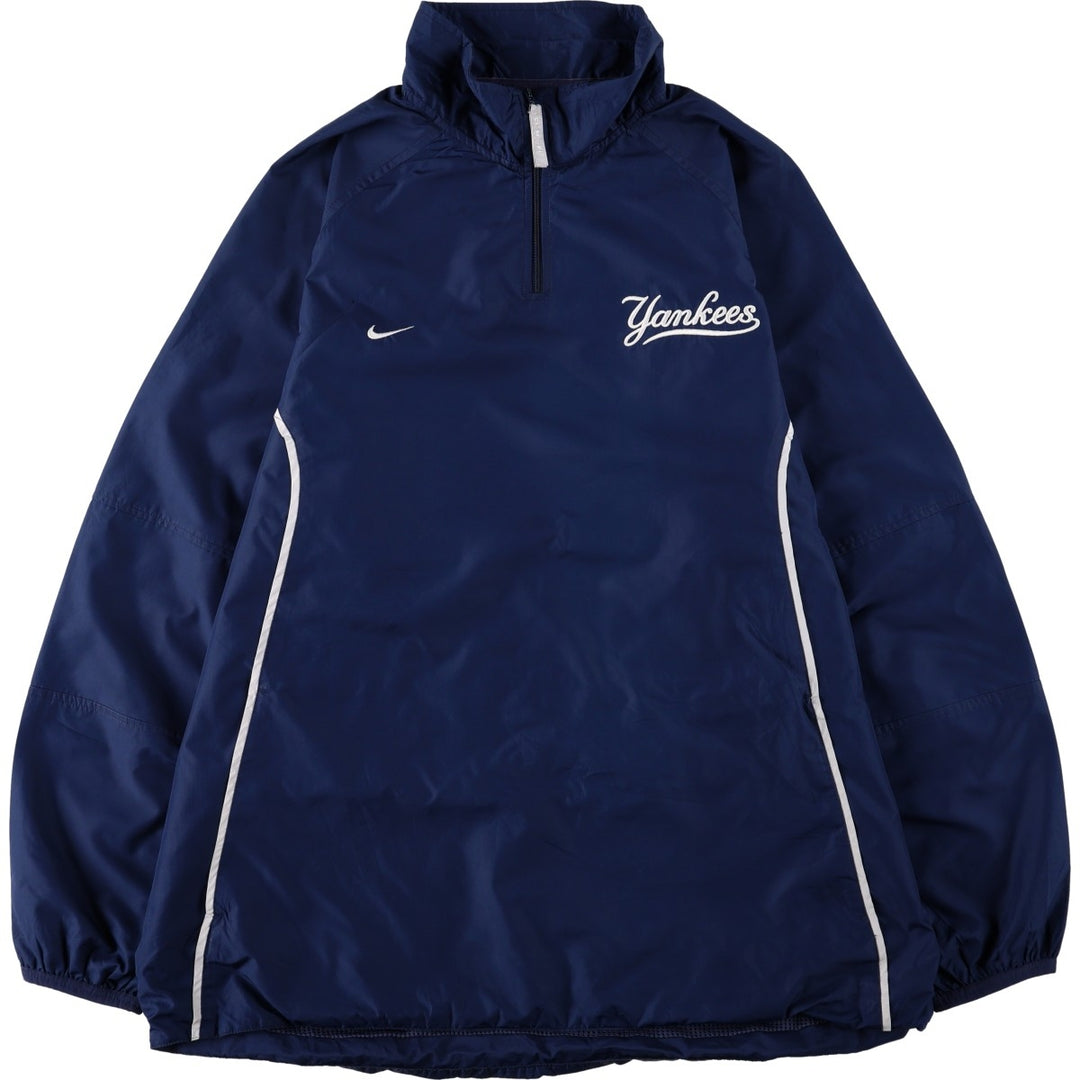~2000'S Nike MLB New York Yankees Windbreaker, Men's Size L (approx.) polyester navy blue type Vintage Second Hand