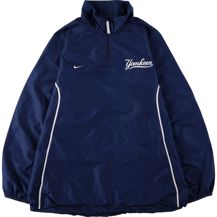 ~2000'S Nike MLB New York Yankees Windbreaker, Men's Size L (approx.) polyester navy blue type Vintage Second Hand