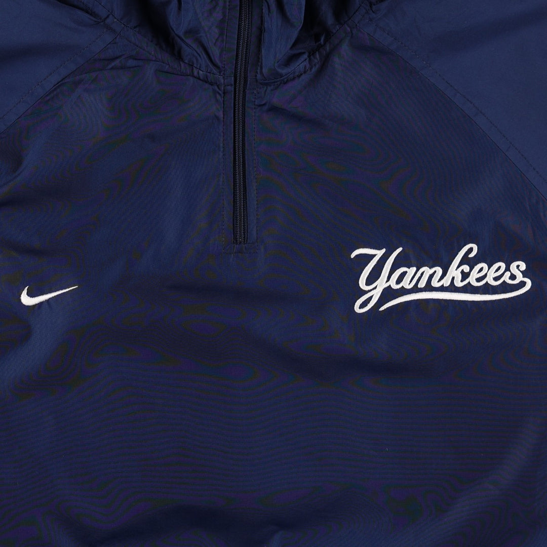 ~2000'S Nike MLB New York Yankees Windbreaker, Men's Size L (approx.) polyester navy blue type Vintage Second Hand