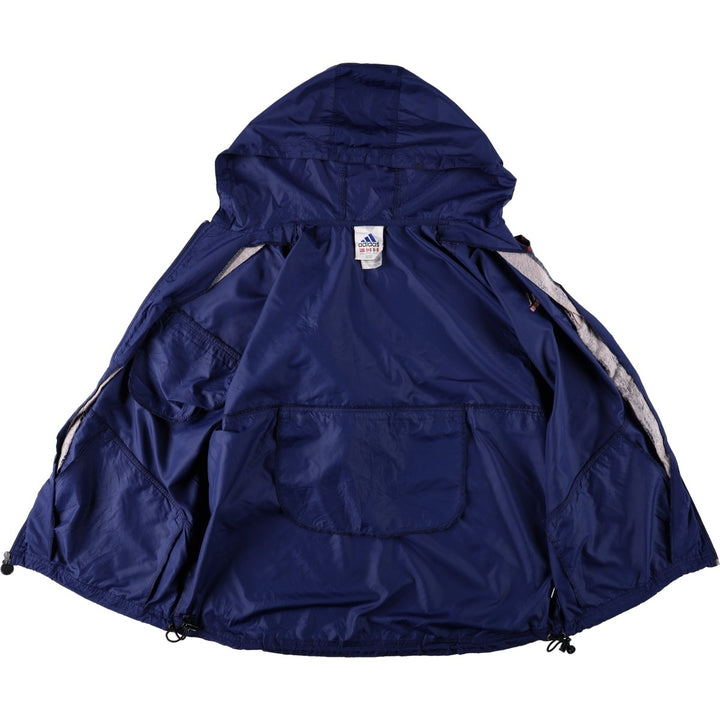 1990'S Adidas windbreaker, men's size L (approx.) polyester navy blue type Vintage Second Hand