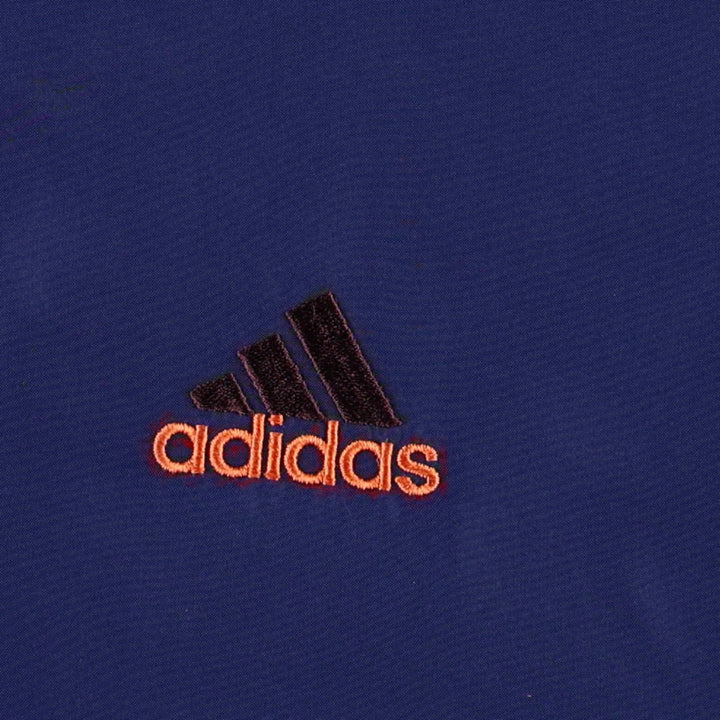 1990'S Adidas windbreaker, men's size L (approx.) polyester navy blue type Vintage Second Hand