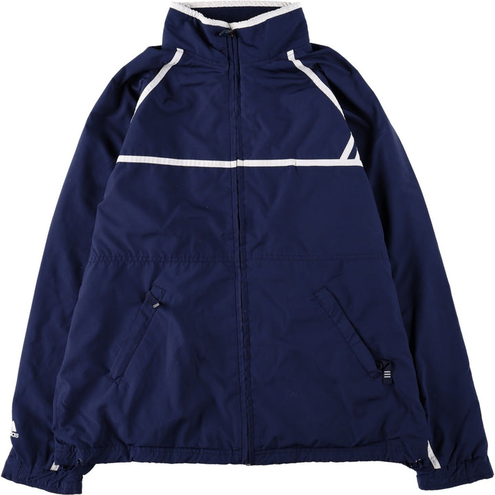 90s~00'S adidas windbreaker men's size L polyester navy blue type Vintage Second Hand