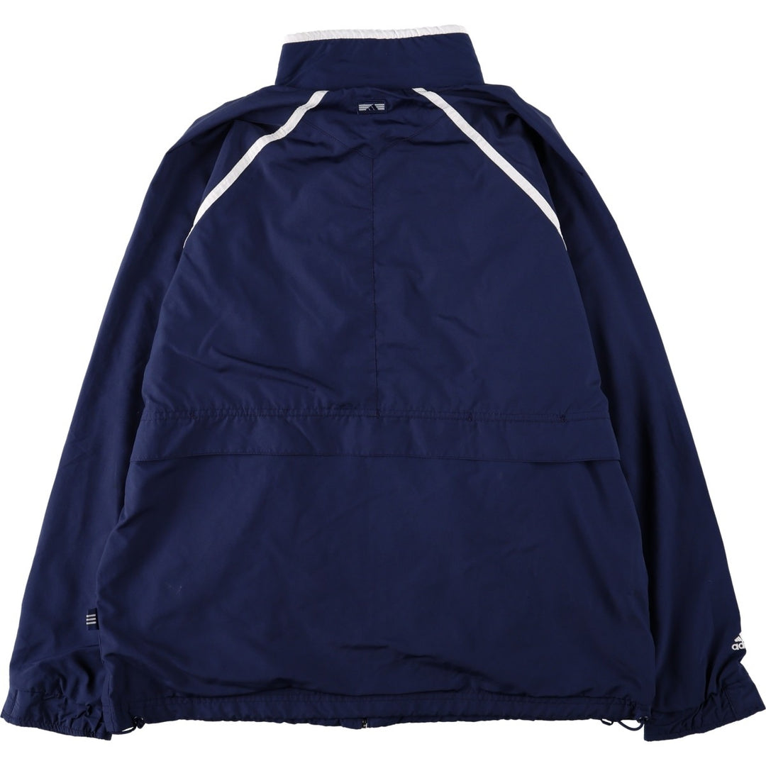 90s~00'S adidas windbreaker men's size L polyester navy blue type Vintage Second Hand