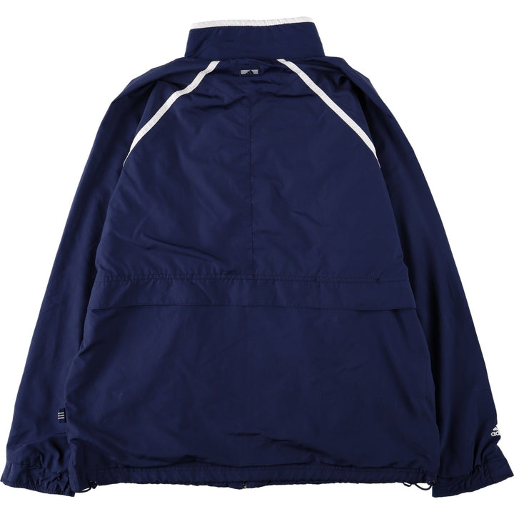 90s~00'S adidas windbreaker men's size L polyester navy blue type Vintage Second Hand