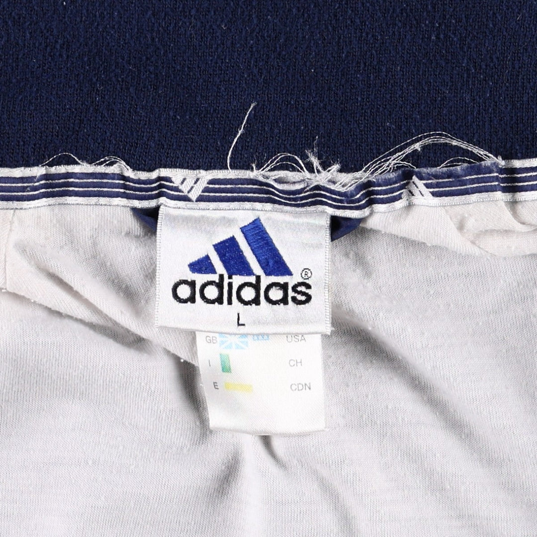 90s~00'S adidas windbreaker men's size L polyester navy blue type Vintage Second Hand