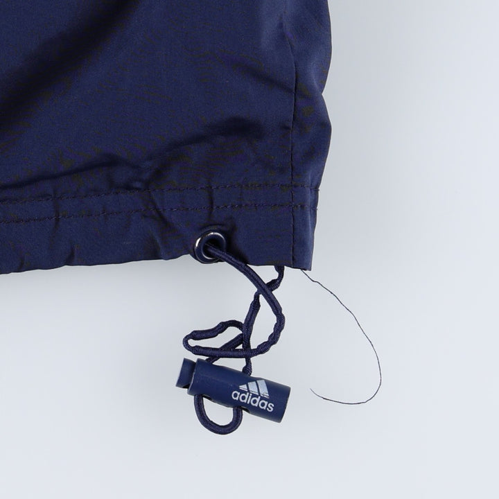 90s~00'S adidas windbreaker men's size L polyester navy blue type Vintage Second Hand