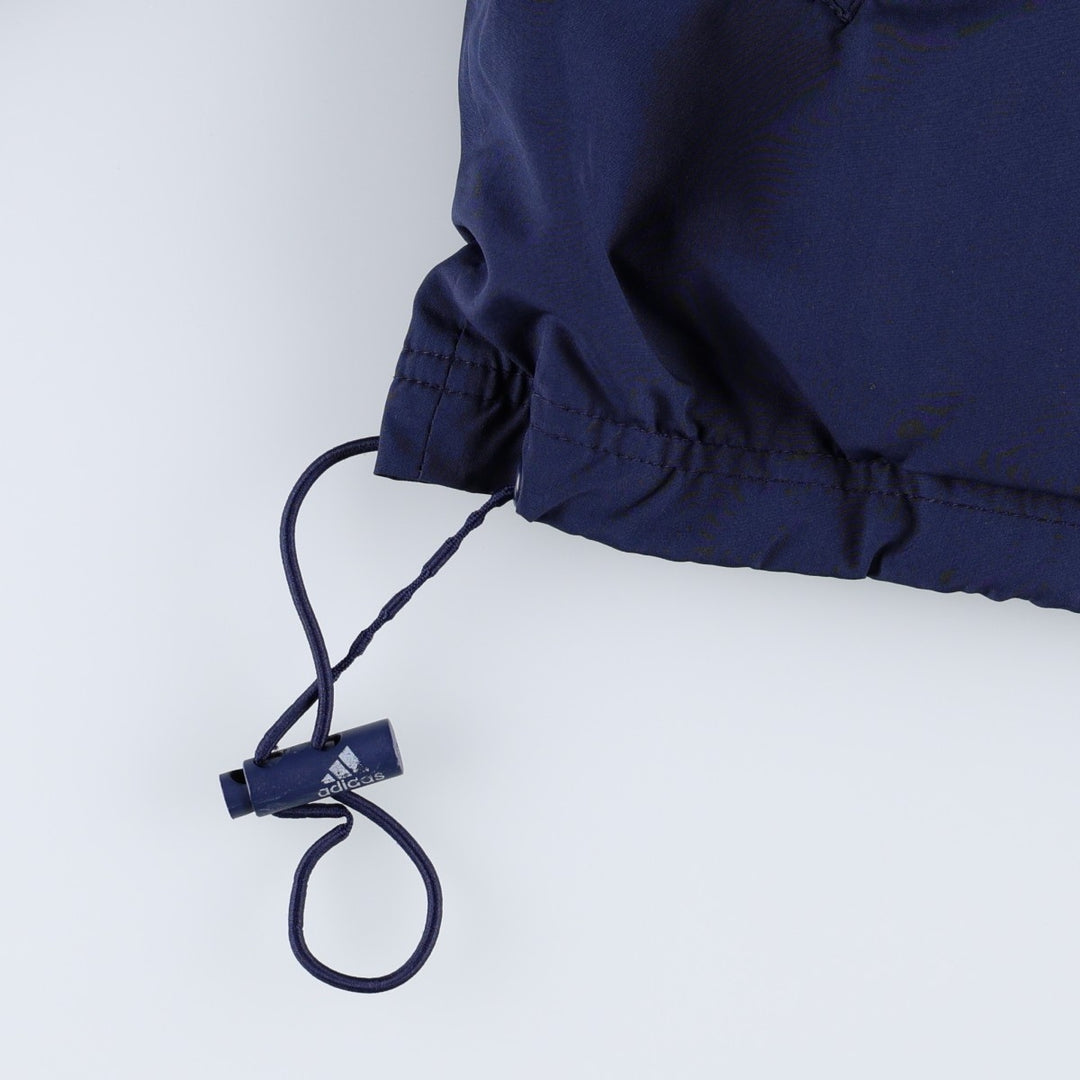 90s~00'S adidas windbreaker men's size L polyester navy blue type Vintage Second Hand