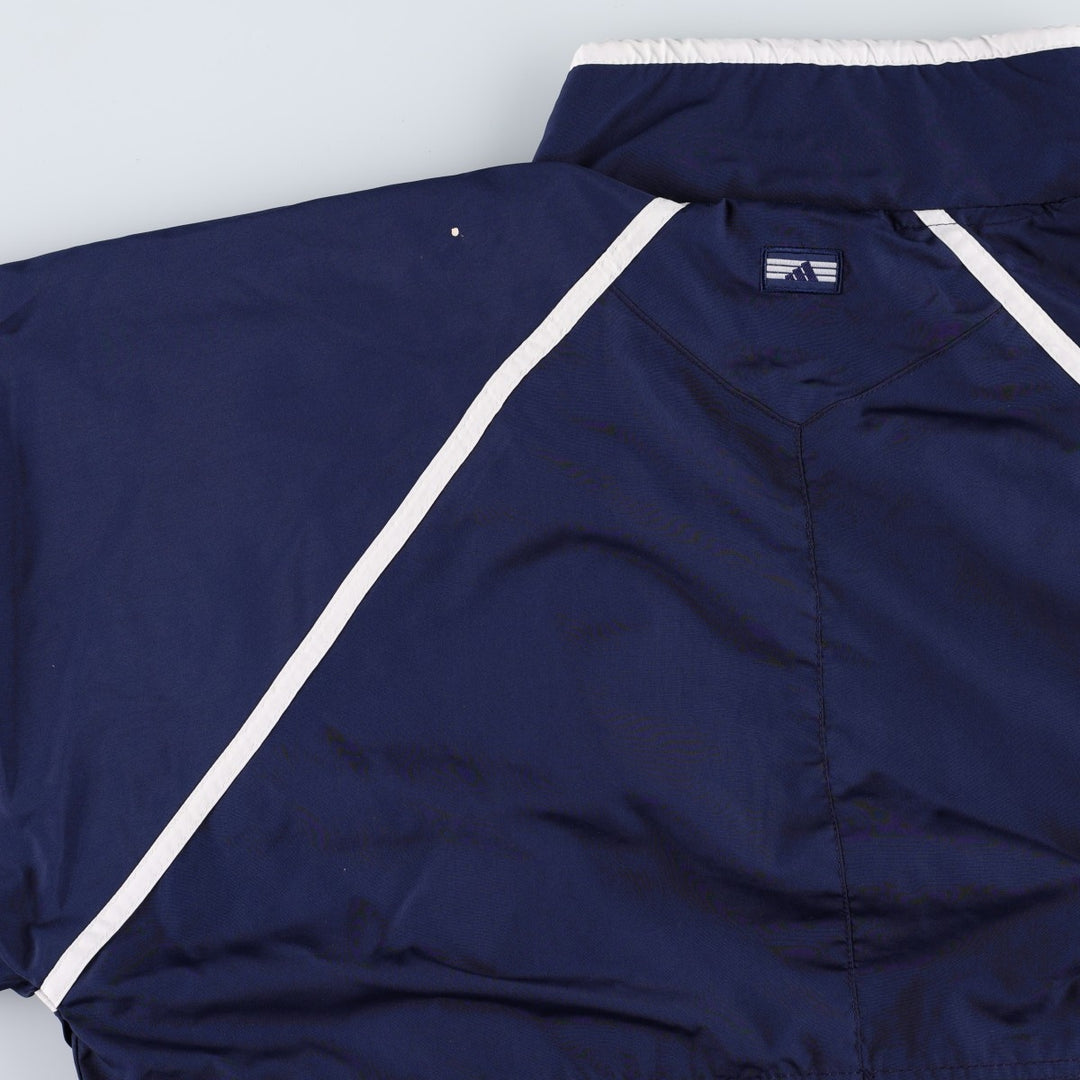90s~00'S adidas windbreaker men's size L polyester navy blue type Vintage Second Hand